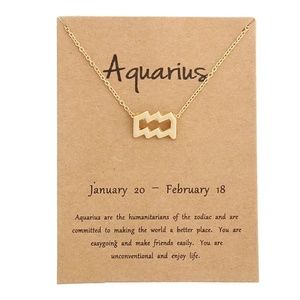 Aquarius Zodiac Necklace